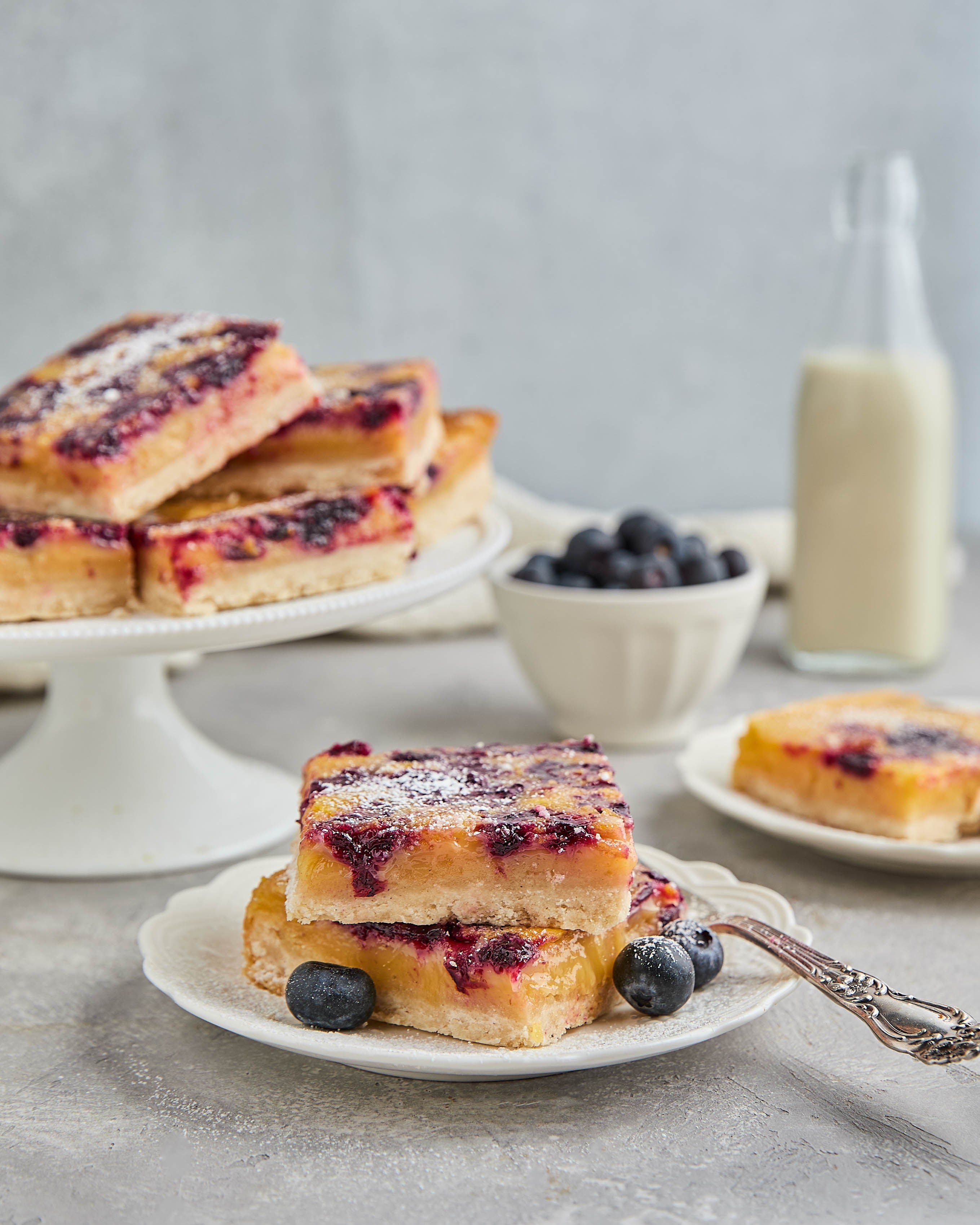 Lemon Blueberry Swirl Bars – Gracefully Fed