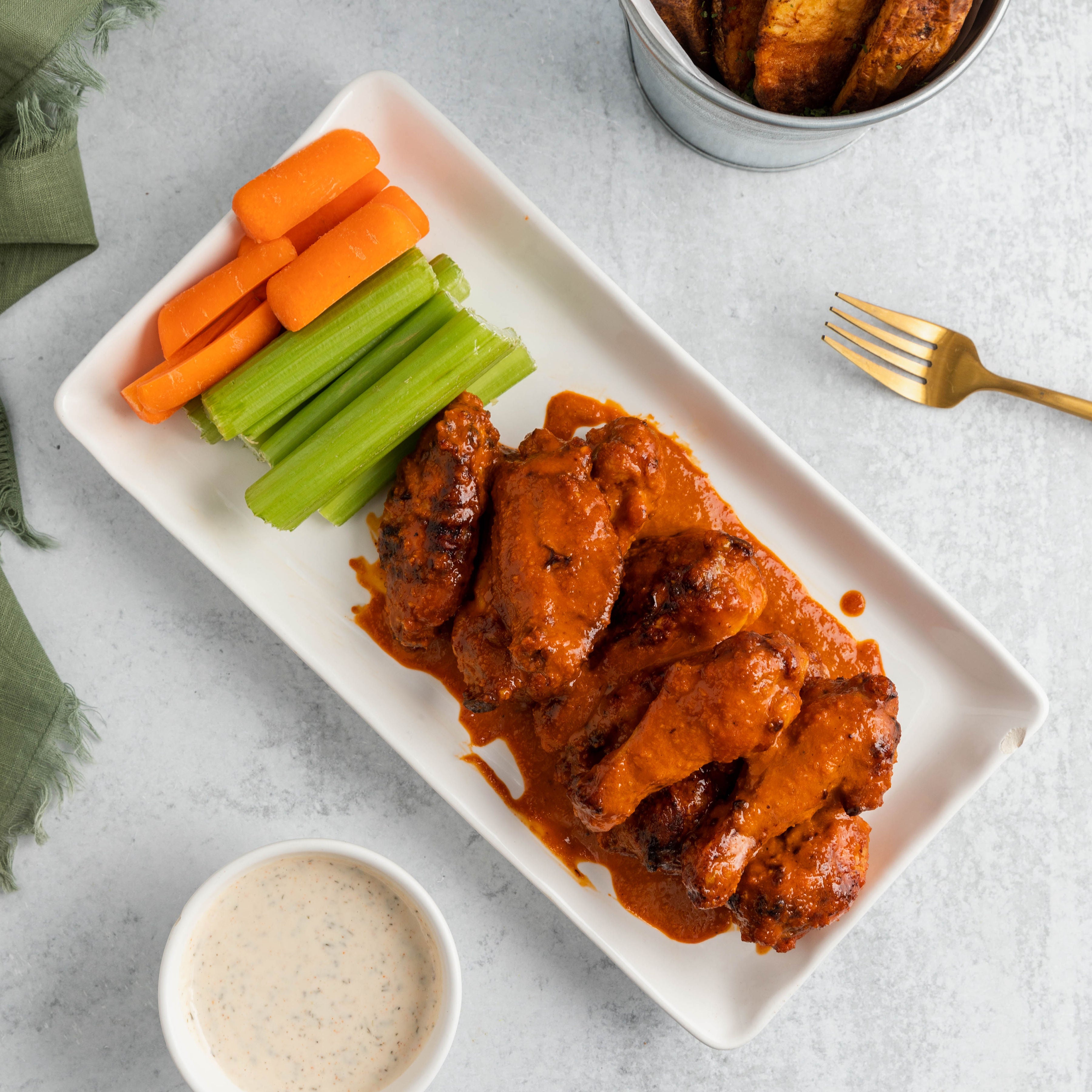Air Fryer Buffalo Wings – Gracefully Fed