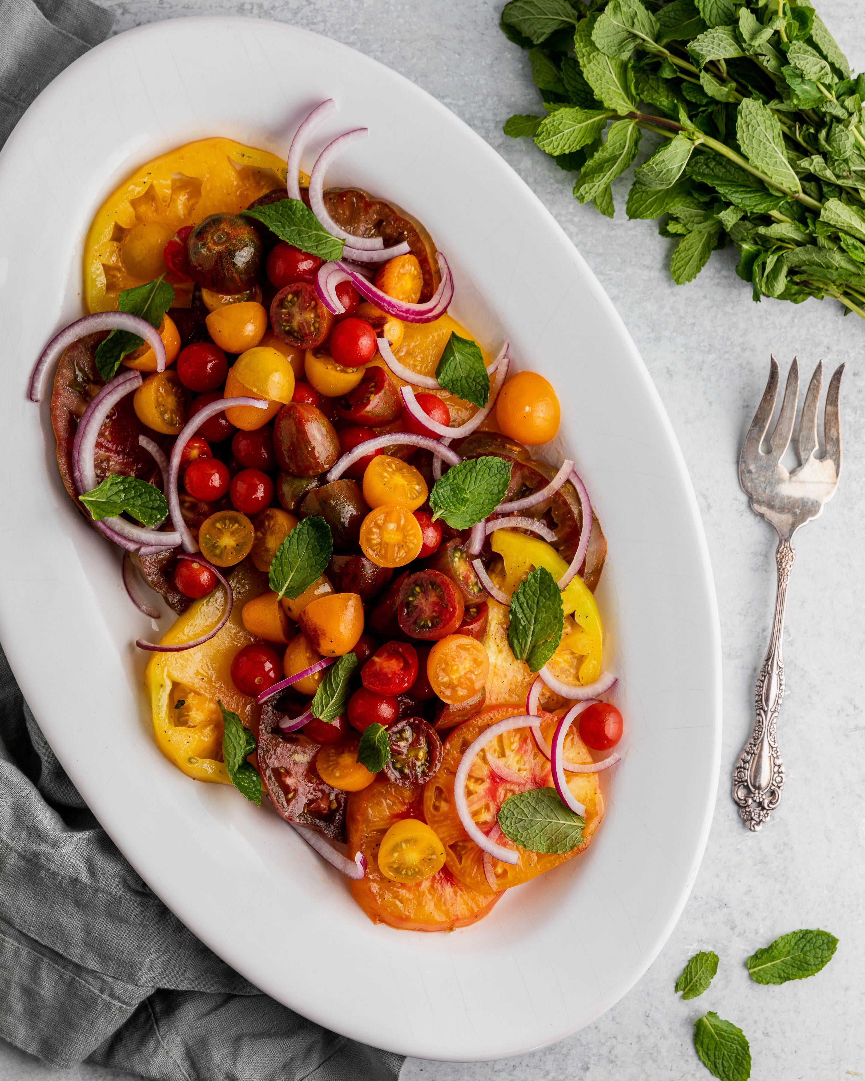 Tomato Mint Salad – Gracefully Fed